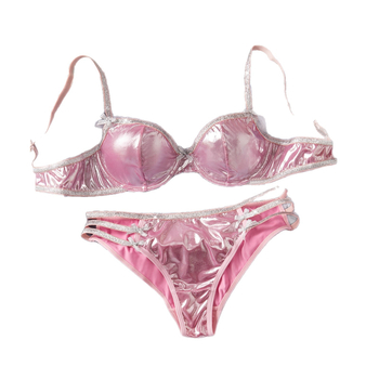 Τοπ εσωρούχων με ανοιχτή πλάτη, Gold Foil Fabric, 95% πολυεστέρας, 5% ελαστάν, Κωδικός 8916