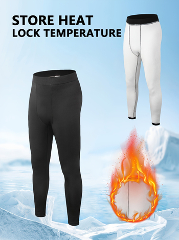 Термални флисови легинги за зима, полиестер-спандекс смес (94% полиестер, 6% спандекс), за ски и йога