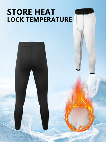 Термални флисови легинги за зима, полиестер-спандекс смес (94% полиестер, 6% спандекс), за ски и йога