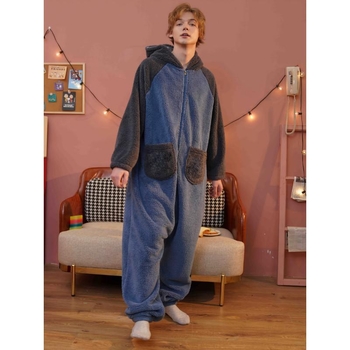 Παντελόνια ύπνου με ήμισυ φλίς, περιεκτικότητα σε βαμβάκι κάτω από 30%, στυλ καρτούν, άνοιξη 2025