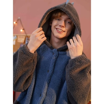 Παντελόνια ύπνου με ήμισυ φλίς, περιεκτικότητα σε βαμβάκι κάτω από 30%, στυλ καρτούν, άνοιξη 2025