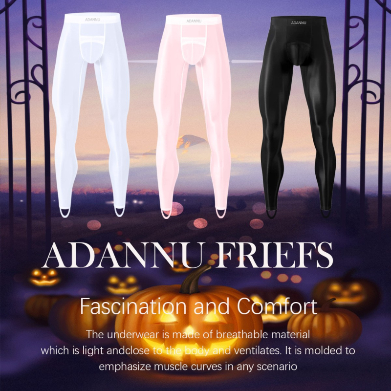 ADANNU Vyrinės kelnaitės iš nailono tinklo AD776 — pakelia sėdmenis, nematomas audinys, plonas, 50–70% nailono