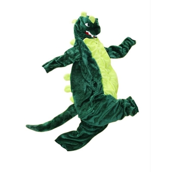 Set de pijamale pentru bărbați cu glugă, imprimeu cu dinozauri, fleece gros, nylon, stil pulover