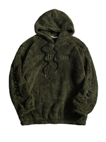 Hanorac unisex cu glugă, decolteu în V, mâneci lungi, croială lejeră, poliester 96%+