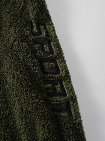 Унисекс суитшърт с качулка и V-образно деколте, дълги ръкави, свободен силует, полиестер 96%+