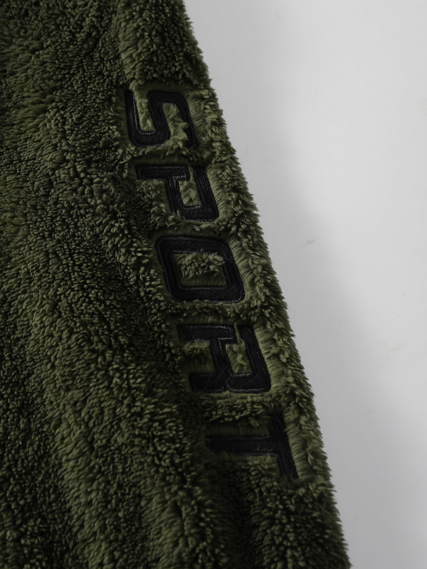 Hanorac unisex cu glugă, decolteu în V, mâneci lungi, croială lejeră, poliester 96%+