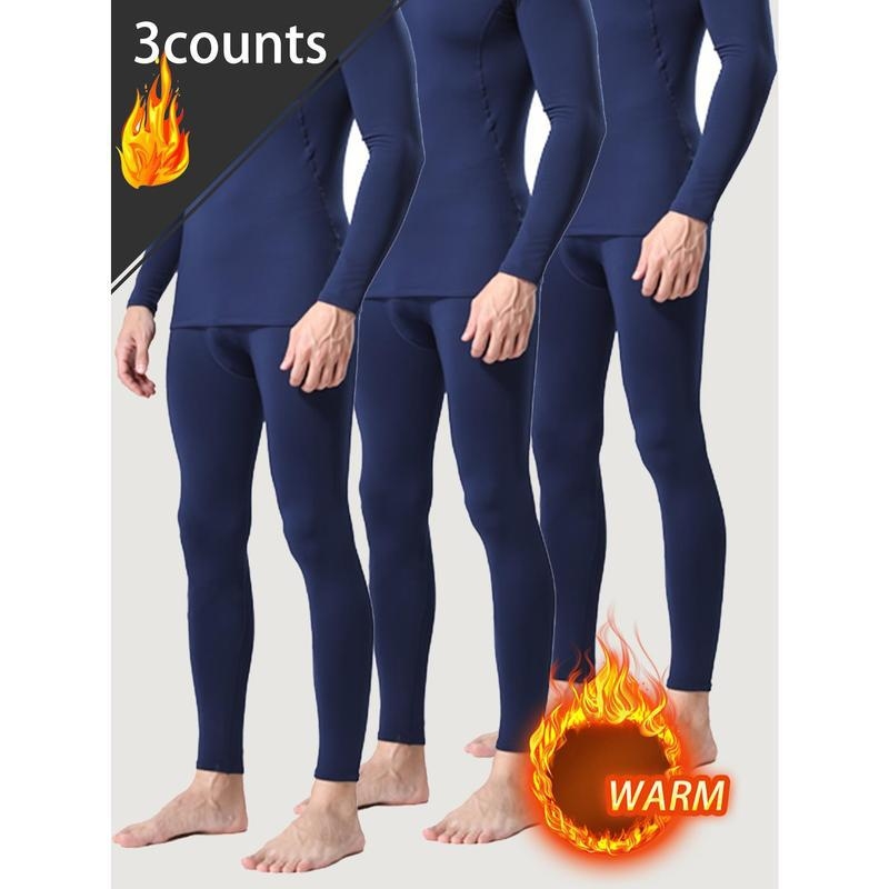 Ανδρικό σετ θερμικών παντελόνιών συμπίεσης (3 τεμάχια) — ύφασμα Mitsubishi Meryl / ακρυλικό, υπερ-παχύ 501–600 g/m², θερμική λειτουργία, κωδικός zk1731025008261763569