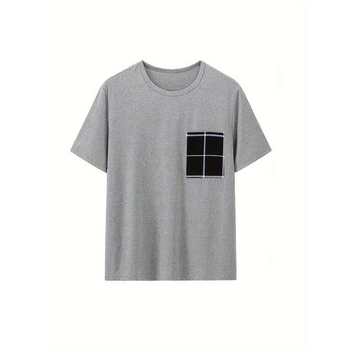 Σετ πιτζάμες για άνδρες, μινιμαλιστικό στυλ, ύφασμα Half Fleece, βαμβάκι, άνοιξη, λανσάρισμα άνοιξη 2025