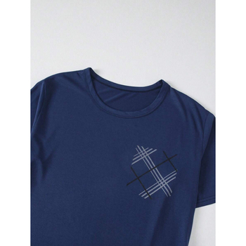 Ανδρικό σετ πιζάμας – ελαφρύ νάιλον, φθινοπωρινή σεζόν, κοντομάνικο πουκάμισο και κοντές παντελόνες, αίσθηση premium