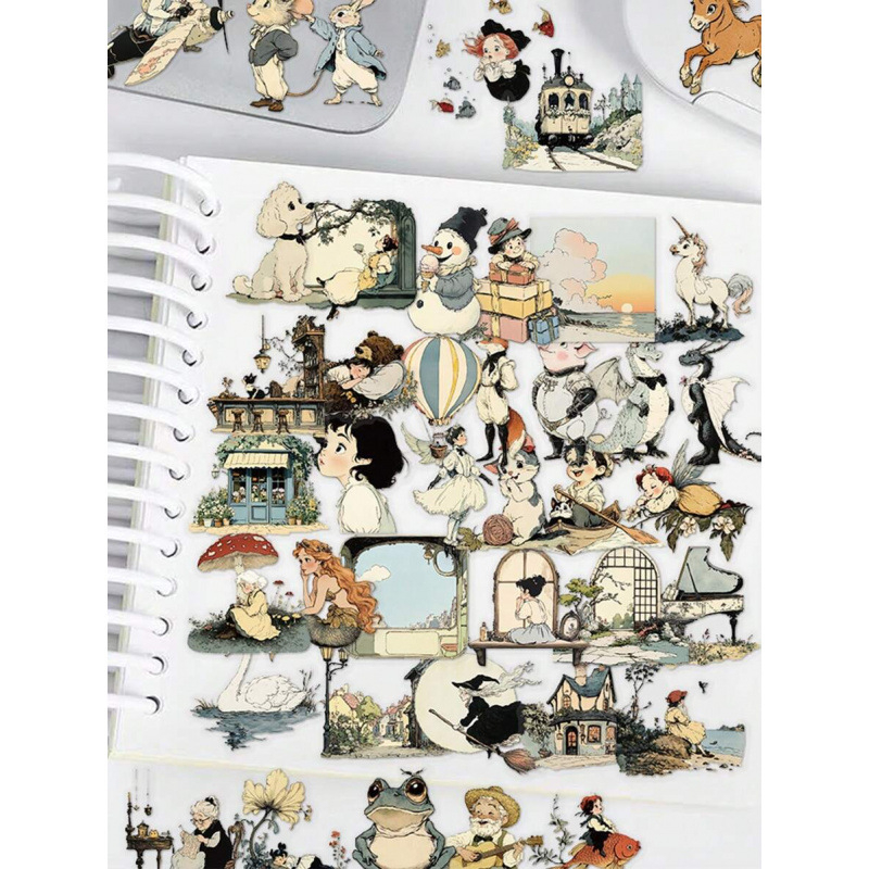 Manga-stílusú átlátszó matricák háziállatoknak — Modell T4702, Cikkszám sh72771928, Márka: Other, Stílus: Nordic, Nyomtatás