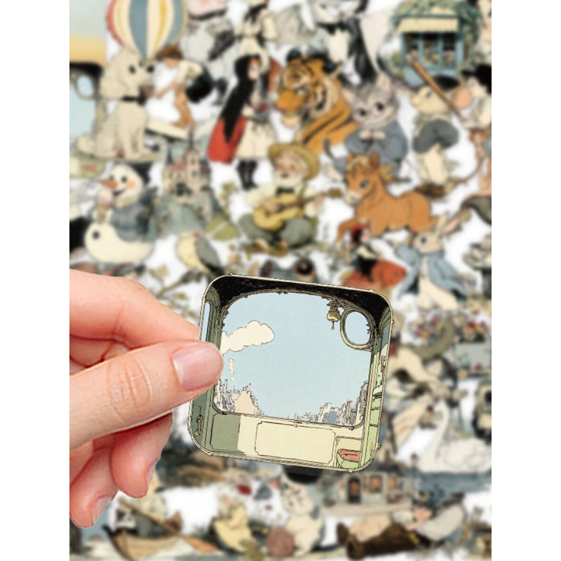 Manga-stílusú átlátszó matricák háziállatoknak — Modell T4702, Cikkszám sh72771928, Márka: Other, Stílus: Nordic, Nyomtatás