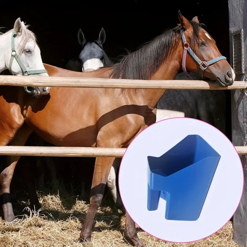 Κουτάλι ταΐσματος αλόγου από PP με εργονομική λαβή, ανθεκτικό, χειροκίνητο ταΐσμα