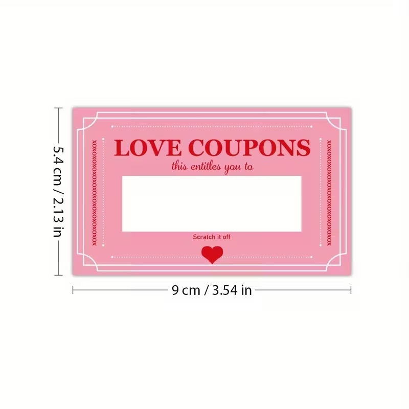 Zhimei Szív DIY Kaparós Kártya - Papír, Ünnepi Stílus, Esküvő és Születésnapi Rendezvények Dekorációja