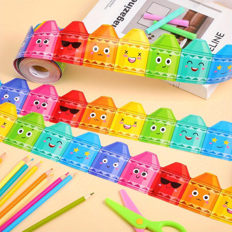 Decorațiune pentru clasă - ramă auto-adezivă pentru desene cu creion pe hârtie, cod produs jd601101790797552, accesorii de decor pentru spațiu, stil: altul