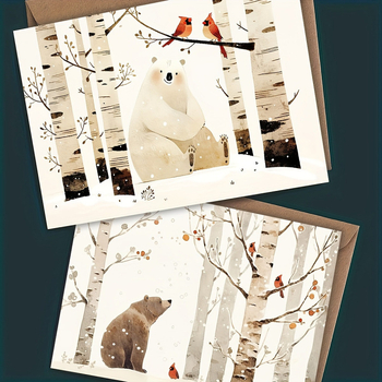 Σετ 6 τεμαχίων με θεματολογία αρκούδας και ποικίλα μοτίβα — Κωδικός προϊόντος jd601099702113934