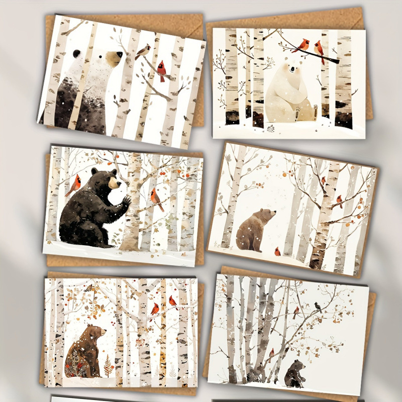 Medvétémájú, 6 darabos készlet kevert mintákkal — Termékkód jd601099702113934