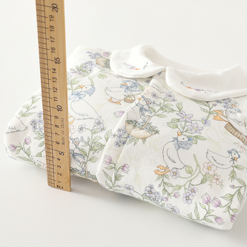 Ρομπέρ νεογέννητου από βαμβάκι, λεπτό, 100% βαμβάκι, με κλείσιμο σε μια σειρά, κατάλληλο για άνοιξη, φθινόπωρο και χειμώνα.