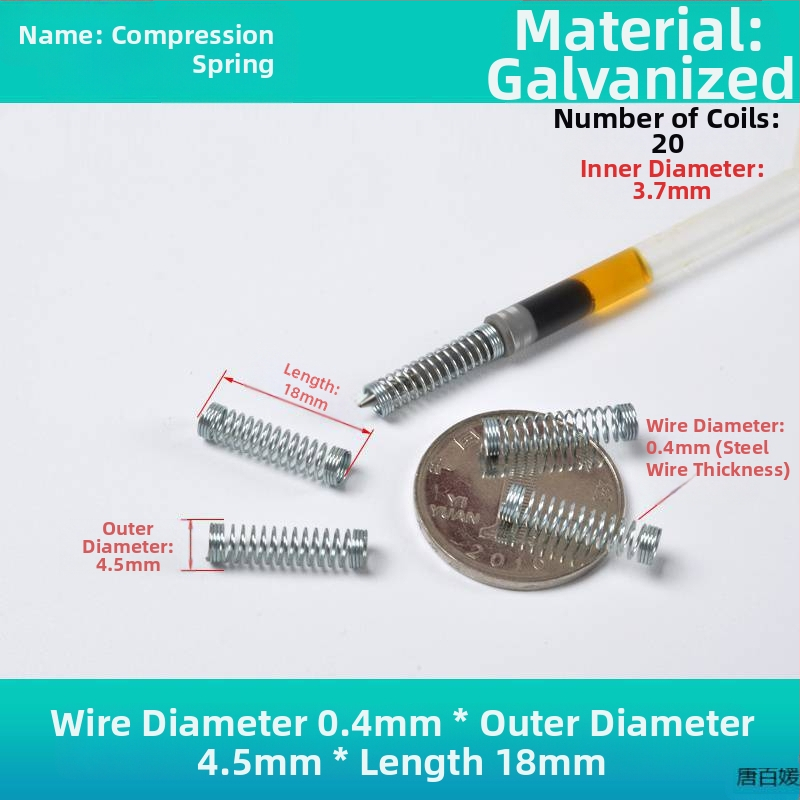 Πυρήνας ελατηρίου ballpoint στυλό, μηχανισμός συμπίεσης, μεταλλικό σύρμα