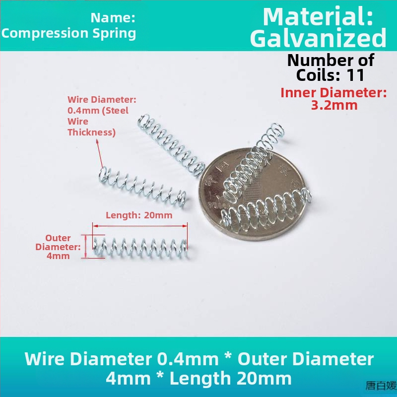 Πυρήνας ελατηρίου ballpoint στυλό, μηχανισμός συμπίεσης, μεταλλικό σύρμα