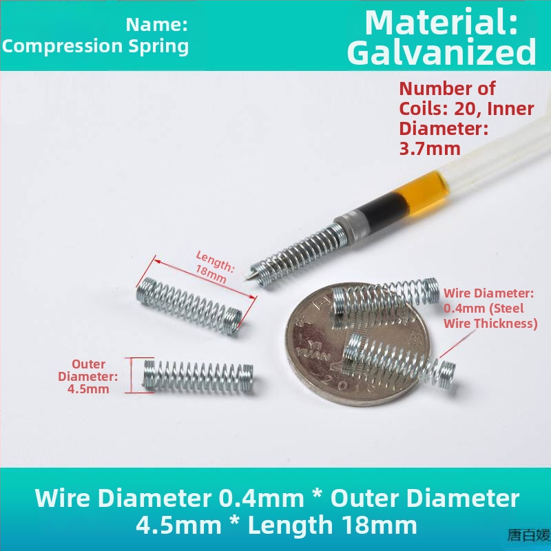 Πυρήνας ελατηρίου ballpoint στυλό, μηχανισμός συμπίεσης, μεταλλικό σύρμα