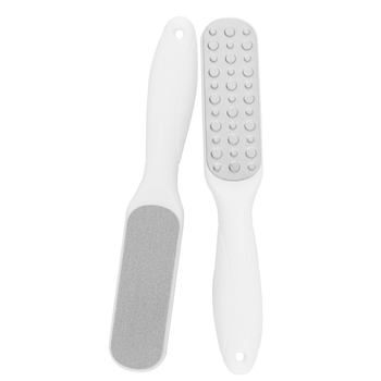 Διπλής όψεως λίμα ποδιών από ανοξείδωτο ατσάλι – εργαλείο περιποίησης ποδιών με οβάλ κεφαλή λείανσης και γυαλόχαρτο, κουτί 200 τεμάχια