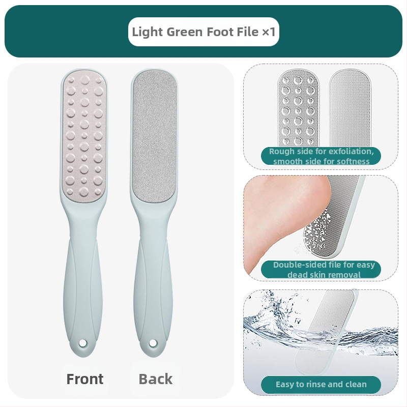 Διπλής όψεως λίμα ποδιών από ανοξείδωτο ατσάλι – εργαλείο περιποίησης ποδιών με οβάλ κεφαλή λείανσης και γυαλόχαρτο, κουτί 200 τεμάχια