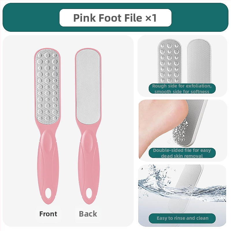 Διπλής όψεως λίμα ποδιών από ανοξείδωτο ατσάλι – εργαλείο περιποίησης ποδιών με οβάλ κεφαλή λείανσης και γυαλόχαρτο, κουτί 200 τεμάχια