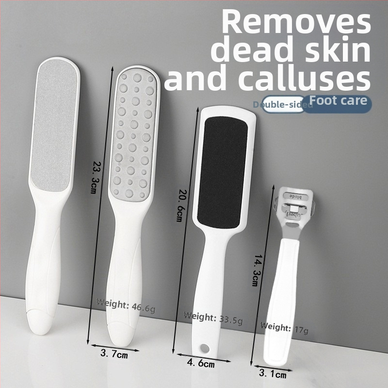 Διπλής όψεως λίμα ποδιών από ανοξείδωτο ατσάλι – εργαλείο περιποίησης ποδιών με οβάλ κεφαλή λείανσης και γυαλόχαρτο, κουτί 200 τεμάχια