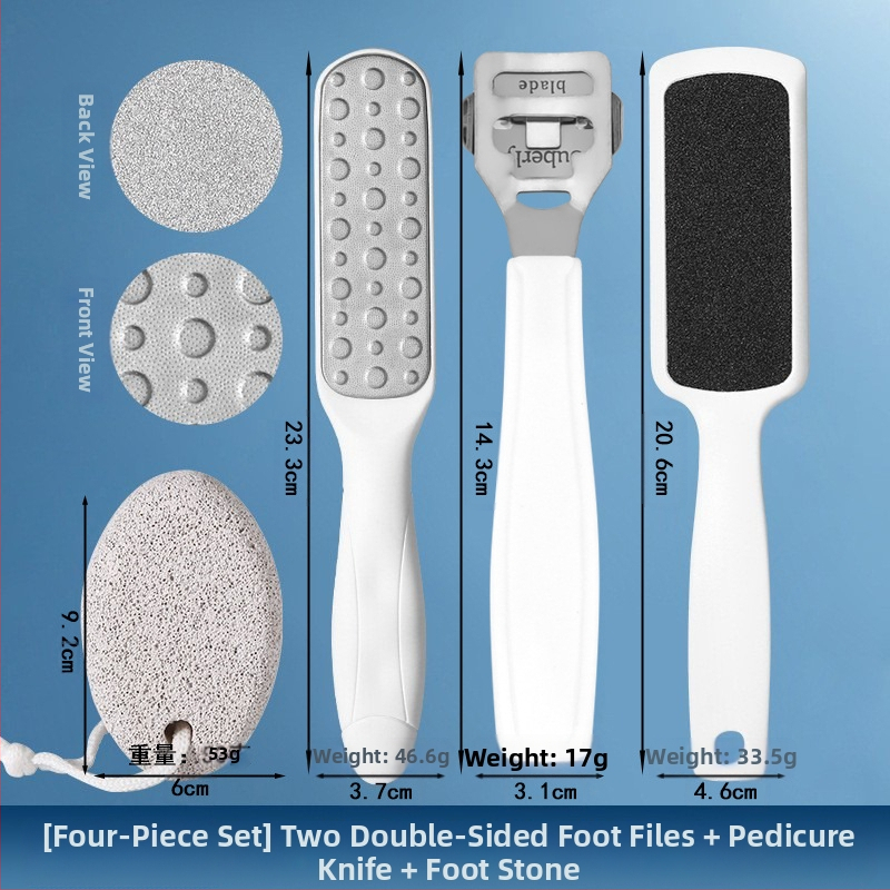 Διπλής όψεως λίμα ποδιών από ανοξείδωτο ατσάλι – εργαλείο περιποίησης ποδιών με οβάλ κεφαλή λείανσης και γυαλόχαρτο, κουτί 200 τεμάχια