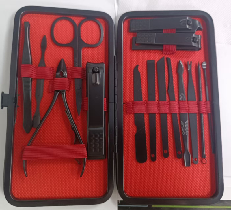 Set alata za njegu noktiju s motivom trave — za manikuru i pedikuru, za kućnu upotrebu, podrijetlo Guangdong