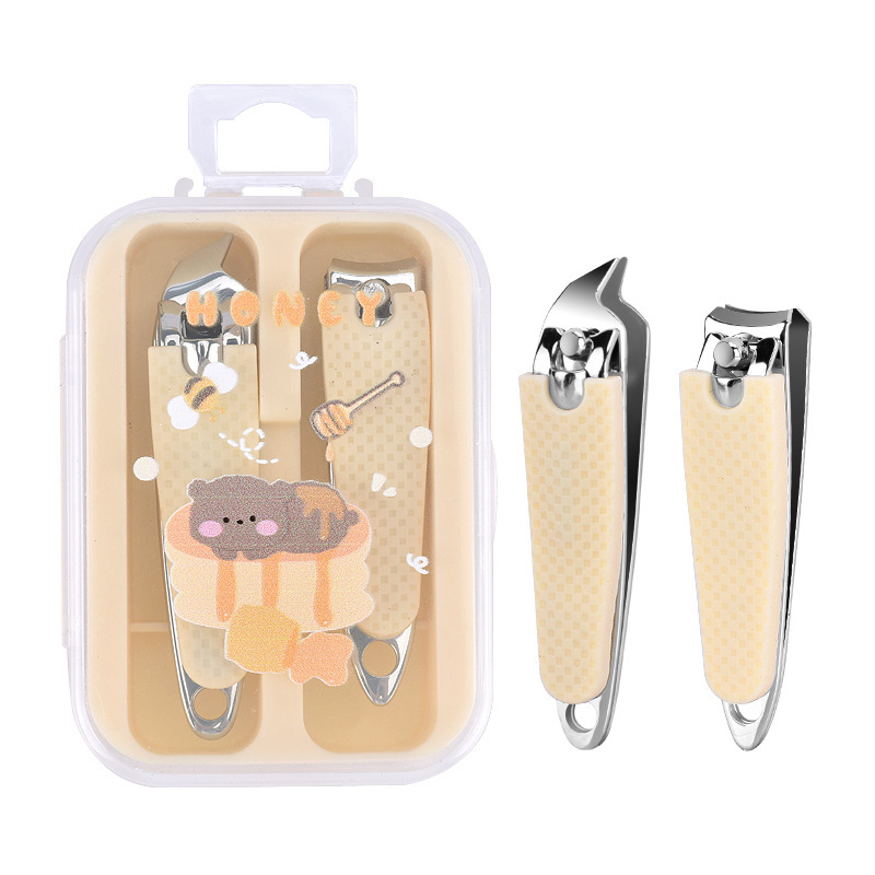 7-dijelni set za njegu noktiju u kutiji od nehrđajućeg čelika s elektroplatiranim završetkom