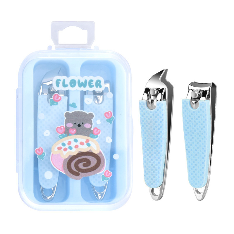 7-dijelni set za njegu noktiju u kutiji od nehrđajućeg čelika s elektroplatiranim završetkom