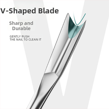 Διπλού κεφαλιού νυχοκόπτης από ανοξείδωτο ατσάλι για περιποίηση παρανυχίδων και νεκρού δέρματος — φορητό οικιακό σετ περιποίησης νυχιών