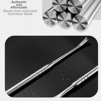 Διπλού κεφαλιού νυχοκόπτης από ανοξείδωτο ατσάλι για περιποίηση παρανυχίδων και νεκρού δέρματος — φορητό οικιακό σετ περιποίησης νυχιών