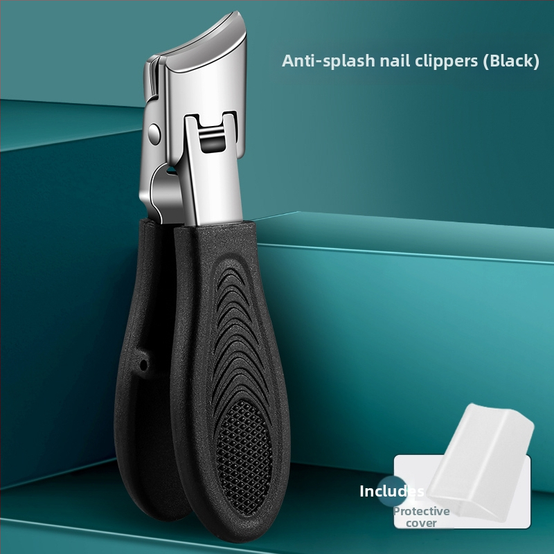 Kliešte na nechty na nohy s veľkým otvorom, proti striekaniu, šikmé čeľuste, plast + nerezová oceľ