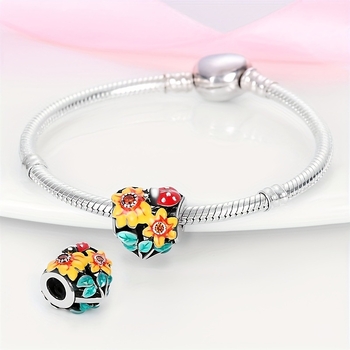 DIY κοσμήματα από χαλκό: μενταγιόν και χάντρες για βραχιόλι και κολιέ, ηλεκτροπλατιωμένο, στυλ Xiaoxiangfeng, φρέσκο και γλυκό