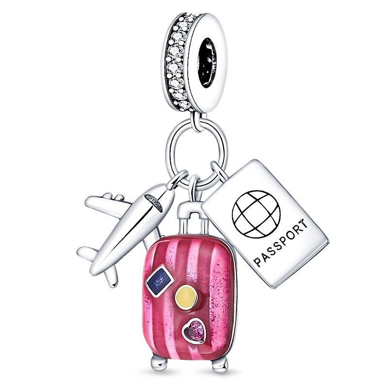 Accesorii DIY: mărgele cu pandant inimă din cupru placat electrochimic pentru brățară și colier (Stil Xiao Xiang Feng; Primăvara 2024)