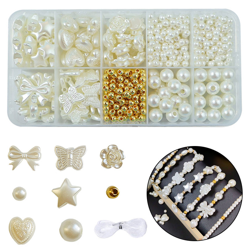 DIY dodaci za nakit – set za narukvicu s plastičnim/smolastim perlicama, elektroplakiranje, originalni dizajn, Saifan marka