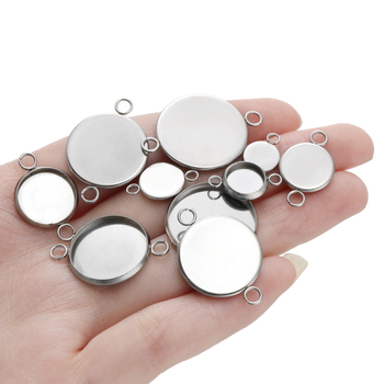 Διπλή βάση κρεμάσματος από ανοξείδωτο ατσάλι για κοσμήματα (Υλικό: Ανοξείδωτος χάλυβας; Διαδικασία: Ηλεκτροπλατίωση; Προέλευση: Yiwu City, Zhejiang Province)