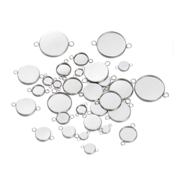 Διπλή βάση κρεμάσματος από ανοξείδωτο ατσάλι για κοσμήματα (Υλικό: Ανοξείδωτος χάλυβας; Διαδικασία: Ηλεκτροπλατίωση; Προέλευση: Yiwu City, Zhejiang Province)