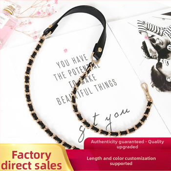 Чанта през рамо с PU кожа и метална верига — за малка чантичка crossbody, Пролет 2024, Функция: Други