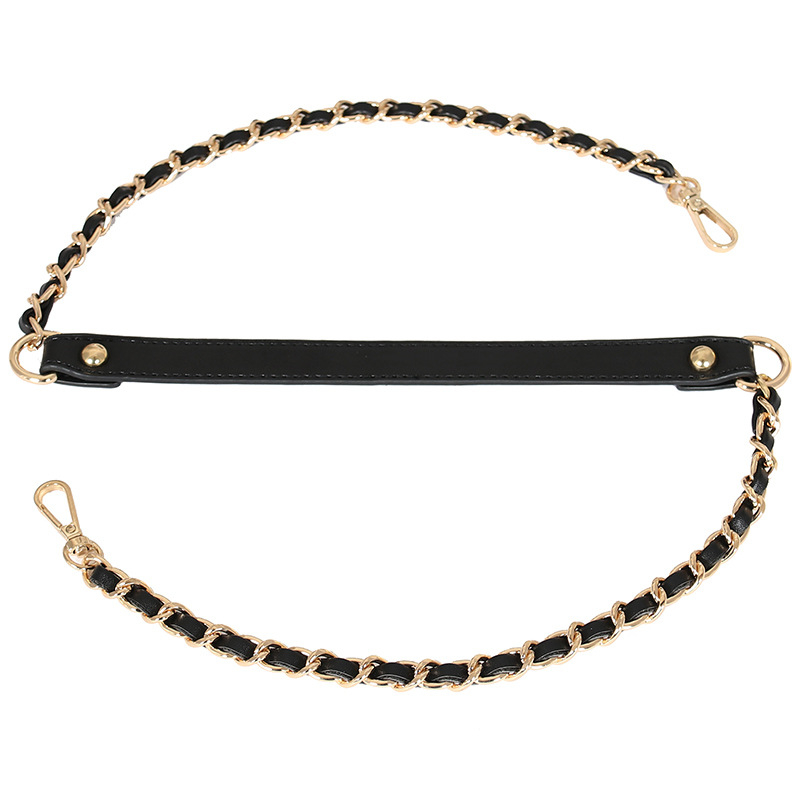 Чанта през рамо с PU кожа и метална верига — за малка чантичка crossbody, Пролет 2024, Функция: Други