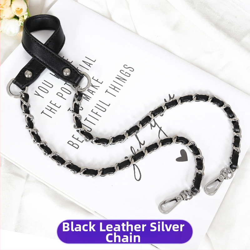 Чанта през рамо с PU кожа и метална верига — за малка чантичка crossbody, Пролет 2024, Функция: Други