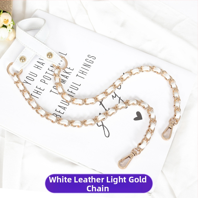 Чанта през рамо с PU кожа и метална верига — за малка чантичка crossbody, Пролет 2024, Функция: Други