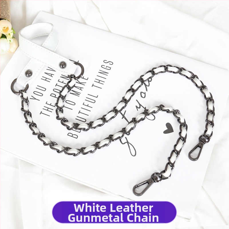 Чанта през рамо с PU кожа и метална верига — за малка чантичка crossbody, Пролет 2024, Функция: Други