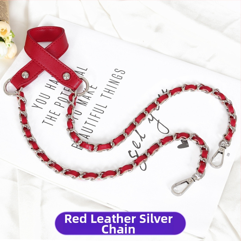 Чанта през рамо с PU кожа и метална верига — за малка чантичка crossbody, Пролет 2024, Функция: Други