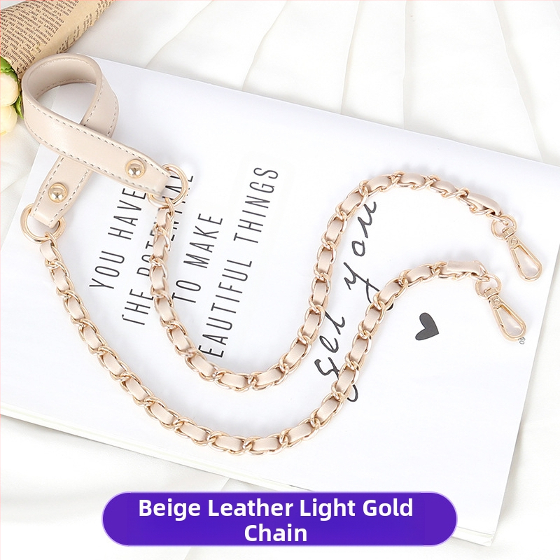 Чанта през рамо с PU кожа и метална верига — за малка чантичка crossbody, Пролет 2024, Функция: Други