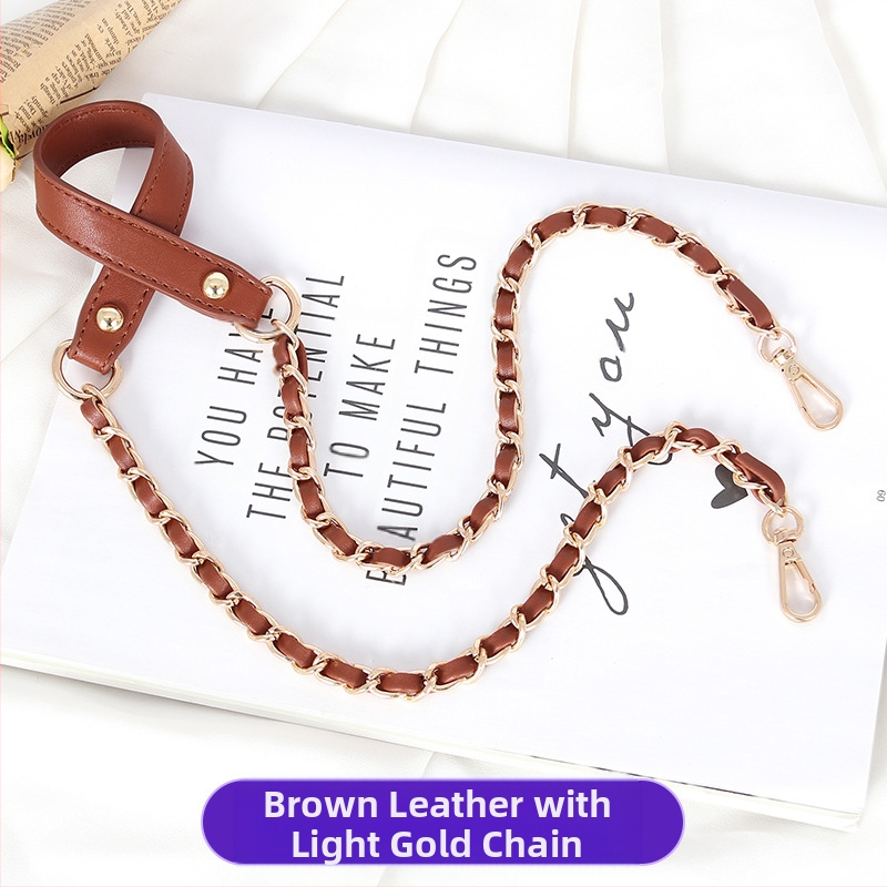 Чанта през рамо с PU кожа и метална верига — за малка чантичка crossbody, Пролет 2024, Функция: Други