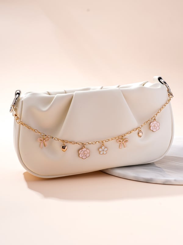 Ремък за рамо на чанта с цветен модел — цинкова сплав, свеж и сладък стил, лято 2024