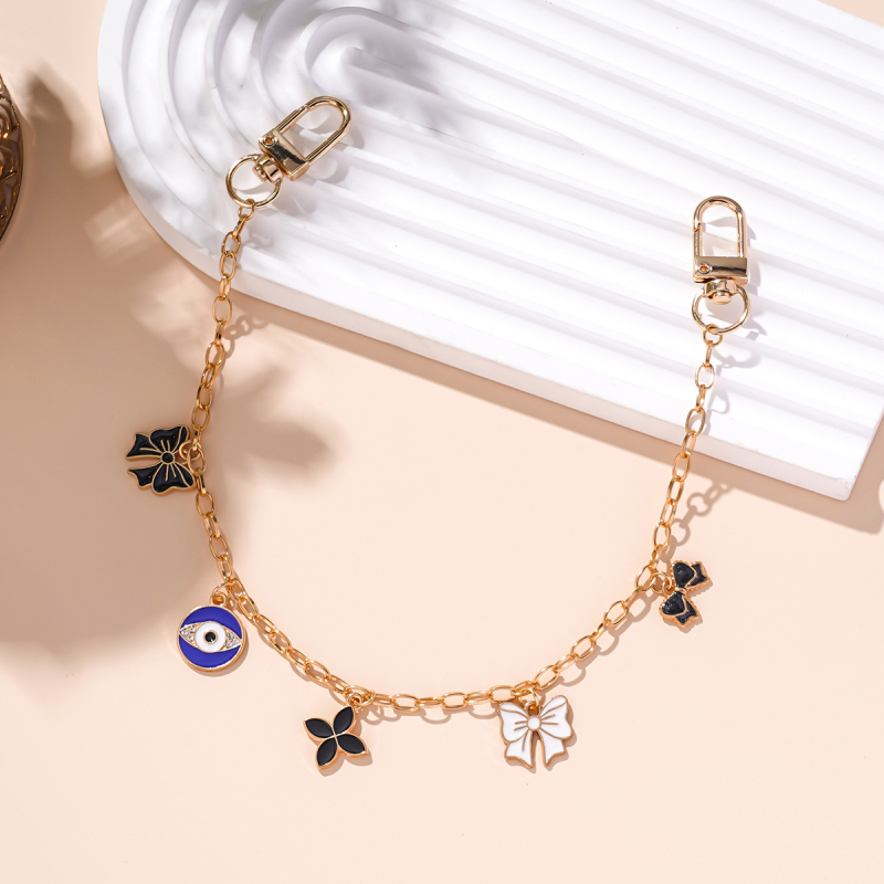 Ремък за рамо на чанта с цветен модел — цинкова сплав, свеж и сладък стил, лято 2024